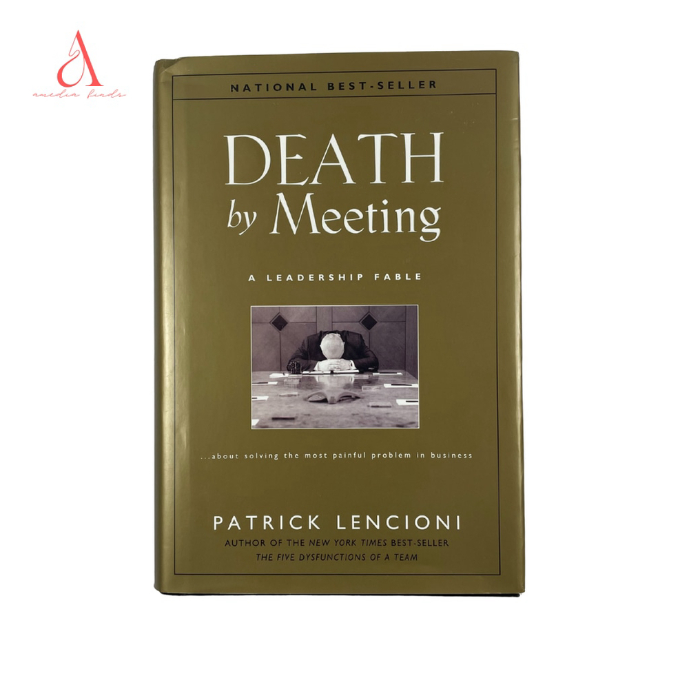 📚 3/$25 Death By Meeting by Patrick Lencioni | Hardcover Book
